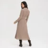 Women's Long Sleeve Midi Shirtdress - A New Day™ Taupe -A NEW DAY Shop GUEST 01e08b00 3e25 45a3 bcb1 842df46a0bb2