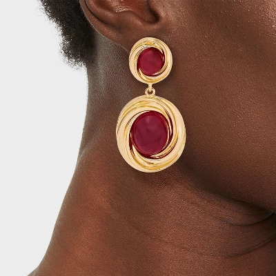 Stone Drop Earrings - A New Day™ 4 Stone Drop Earrings - A New Day™ - Image 2