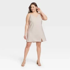Women's V-Neck Mini Slip Dress - A New Day™ -A NEW DAY Shop GUEST 033a897f cb9e 4fdf b714 fa87b4fa67fd