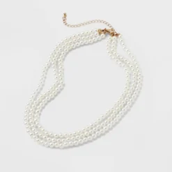 Pearl Multi-Strand Necklace Set 3pc - A New Day™ White -A NEW DAY Shop GUEST 0522f35c eb16 49af bf2e 2a022750cbd8