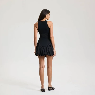 Women's Bubble Hem Knit Mini Dress - A New Day™