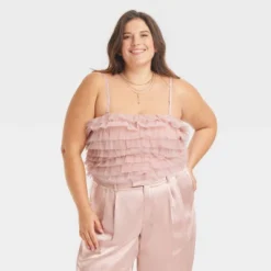 Women's Tiny Tulle Tank Top - A New Day™ -A NEW DAY Shop GUEST 0816d1cb b246 4315 8225 2c733d98190a