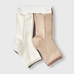 Women's Mixed Tonal Textured 5pk Ankle Socks - A New Day™ Brown/Pink/Ivory 4-10