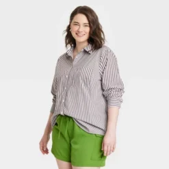 Women's Long Sleeve Relaxed Fit Button-Down Boyfriend Shirt - A New Day™ -A NEW DAY Shop GUEST 0a603c23 968f 48cb a829 28ec30fd3cee