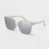 Women's Plastic Shield Sunglasses - A New Day™ White -A NEW DAY Shop GUEST 0d4fdbdb 64e6 4599 afee 99431940605d