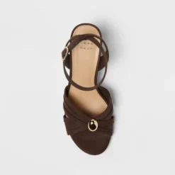 Women’s Bibi Strappy Peep Toe Heels – A New Day™ Brown -A NEW DAY Shop GUEST 10c1e68d 9327 4b2b 853b 868556bd5145