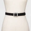 Women's Chunky Center Bar Belt - A New Day™ Black -A NEW DAY Shop GUEST 11afe8e8 6075 489d 89dd a7e18a341602