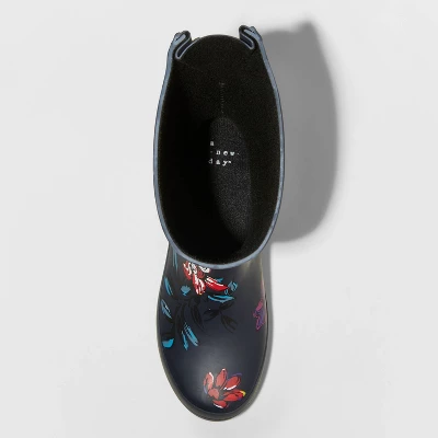 Women's Vicki Mid Calf Rubber Rain Boots - A New Day 4 Women's Vicki Mid Calf Rubber Rain Boots - A New Day - Image 2