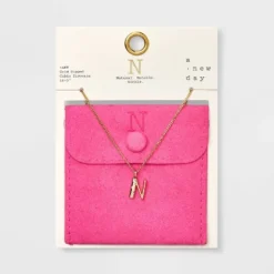 Gold Dipped Cubic Zirconia Initial Pendant Necklace - A New Day™ Gold -A NEW DAY Shop GUEST 17981f70 4670 4a52 afd5 2bf371d20ab5