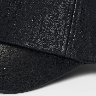 Faux Leather Baseball Hat - A New Day™ 5 Faux Leather Baseball Hat - A New Day™ - Image 3