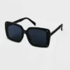 Women's Plastic Square Studded Sunglasses - A New Day™ Black -A NEW DAY Shop GUEST 18c75557 78e5 4371 8be0 528253bd94c8