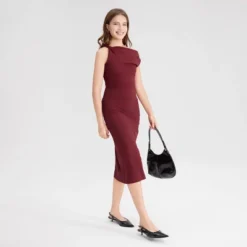 Women's Off The Shoulder Midi Dress - A New Day™ -A NEW DAY Shop GUEST 18db2042 68ab 4b57 a6e4 79b4bde5c389