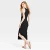 Women's Rib Knit Side Ruched Bodycon Dress - A New Day™ -A NEW DAY Shop GUEST 19a32fea 94df 41fb 84aa 9c8fca638a0c