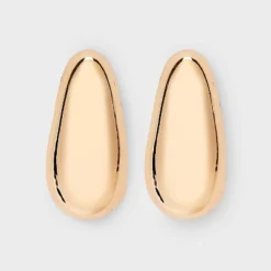 Gold Smooth J Shape Hoop Earrings - A New Day™ Gold: Nickel-Free Metal, Statement Design -A NEW DAY Shop GUEST 1a576b41 e45e 4208 af00 7a9c7795db35