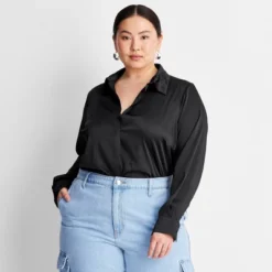 Women's Long Sleeve Button-Front Shirt - A New Day™ -A NEW DAY Shop GUEST 1b86a52e cc73 4930 a31b 25638b8d413d