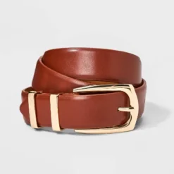 Women's Double Buckle Belt - A New Day™ Cognac -A NEW DAY Shop GUEST 1c88cee4 56f1 45af aa75 2b04637fadf6