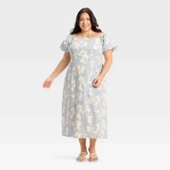 Women's Puff Short Sleeve Maxi Dress - A New Day™ -A NEW DAY Shop GUEST 1db724aa 1af0 47be 9b1a c782712210f7