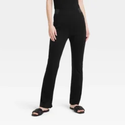 Women's High Waisted Ponte Flare Leggings With Pockets - A New Day™ Black -A NEW DAY Shop GUEST 20bfdd9e 9a0b 4b68 afe2 85aecf3008f7