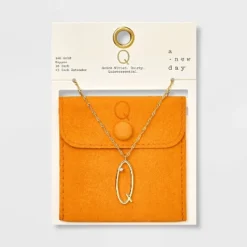 Gold Dipped Scattered Cubic Zirconia Initial Pendant Necklace - A New Day™ Gold -A NEW DAY Shop GUEST 245a0de4 7fa4 44c1 ad9a 54c5708016df