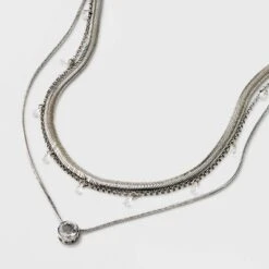 Stone Station And Pendant Multi-Strand Necklace Set 3pc - A New Day™ -A NEW DAY Shop GUEST 2534d68b 426b 4b25 9f3b 9daddb3e2d4c