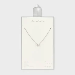 Sterling Silver Prong Set Oval Cubic Zirconia Necklace - A New Day™ Silver: Polished Cable Chain, Spring Ring Clasp -A NEW DAY Shop GUEST 2a439efe aa71 40fb 8769 322abfd6d81e