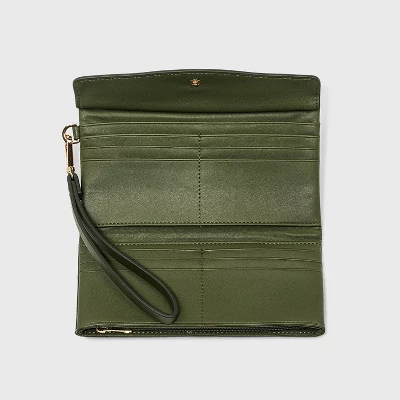 Flap Pouch With Folded Double Interior Wristlet - A New Day™ 3 Flap Pouch With Folded Double Interior Wristlet - A New Day™