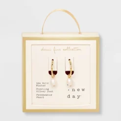 14k Gold Plated Freshwater Pearl Click Top Hoop Earrings - A New Day™ Gold: Nickel-Free, Statement Jewelry 7 14k Gold Plated Freshwater Pearl Click Top Hoop Earrings - A New Day™ Gold: Nickel-Free, Statement Jewelry -A NEW DAY Shop GUEST 2b0c349b 6886 4837 9bb9 99823d4e427d