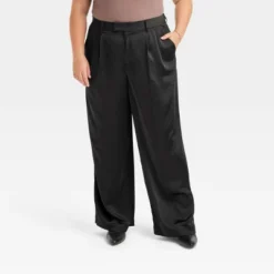 Women's High-Rise Wide Leg Satin Pants - A New Day™ -A NEW DAY Shop GUEST 2d4686d5 45d9 4b96 b0e5 22295ac0b8af