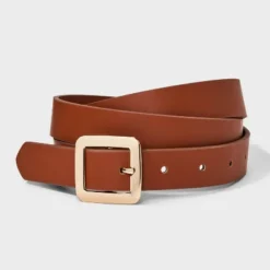 Women's Chunky Center Bar Buckle Belt - A New Day™ Brown -A NEW DAY Shop GUEST 3067230c cf49 4f7c ad70 1a59ba79a95a