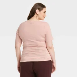 Women's Elbow Sleeve Slim Fit Crew Neck T-Shirt - A New Dayâ„¢