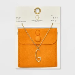 Gold Dipped Scattered Cubic Zirconia Initial Pendant Necklace - A New Day™ Gold -A NEW DAY Shop GUEST 30e3fd7d 9495 44d3 9016 b8f0aa82985c
