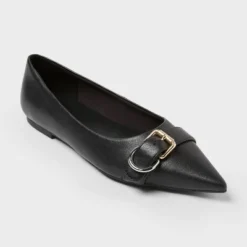 Women’s Valentina Pointed Toe Buckle Ballet Flats With Memory Foam Insole – A New Day™ Black -A NEW DAY Shop GUEST 3120547d f380 4dd8 a0c4 5059bd04690d