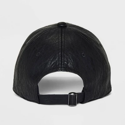 Faux Leather Baseball Hat - A New Day™ 4 Faux Leather Baseball Hat - A New Day™ - Image 2