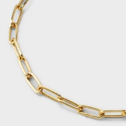 14K Gold Dipped Large Paper Clip Chain Charm Connector - A New Day™ Gold: Nickel-Free, Gold Plated, Cubic Zirconia -A NEW DAY Shop GUEST 39149545 2c2c 4057 aed7 08e223fe7cbc