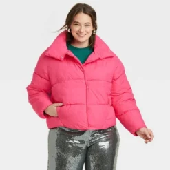 Women's Short Relaxed Puffer Jacket - A New Day™ -A NEW DAY Shop GUEST 3972a600 6be7 4061 afc1 8790d3c8f178