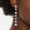 Linear Pearl Dangle Earrings - A New Day™ Pearl -A NEW DAY Shop GUEST 3ad092c6 2614 4550 b692 19f2bb7eb12e