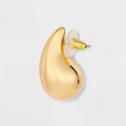 Thick Teardrop Earrings - A New Day™ Gold: Statement Pear Shape, Hypoallergenic, Nickel-Free Metal, 1.25" Length -A NEW DAY Shop GUEST 3b52462f 4846 490c b6bf 5a757a3860f8