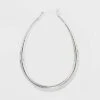 Silver Plated Graduated Oval Hoop Earrings - A New Day™ Silver -A NEW DAY Shop GUEST 3bda82d0 100a 4b1a a184 fb91161b384d