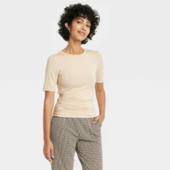 Women's Elbow Sleeve Slim Fit Crew Neck T-Shirt - A New Day™ -A NEW DAY Shop GUEST 3cb28267 7fd0 4282 88e1 a1b72681be7b