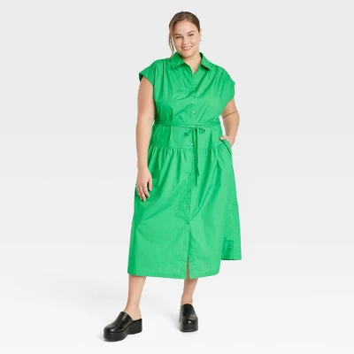 Women's Short Sleeve Midi Dress - A New Day™ 6 Women's Short Sleeve Midi Dress - A New Day™ - Image 4