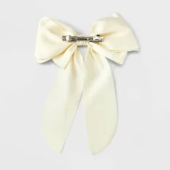 Satin Bow Hair Barrette - A New Day™