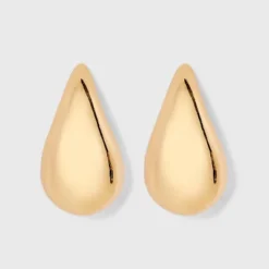 Thick Teardrop Earrings - A New Day™ Gold: Statement Pear Shape, Hypoallergenic, Nickel-Free Metal, 1.25" Length -A NEW DAY Shop GUEST 41851b9b 955b 4f38 a31d 21fc91eaee63