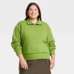 Women's Quarter Zip Sweatshirt - A New Day™ -A NEW DAY Shop GUEST 41d700ee 7b0e 42fa b015 76bf0caf558c