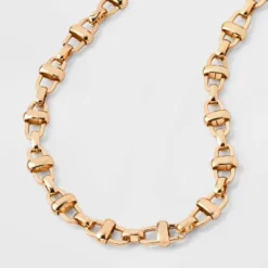 Bar Chain Necklace - A New Day™ Gold: Lobster Claw Clasp, 16" Length, 3" Extender, Iron Material, Metallic Finish -A NEW DAY Shop GUEST 42300a67 9f8c 43a8 879c e2a7de69e565