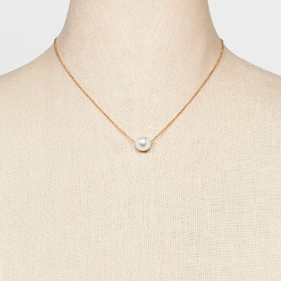 Pearl Pendant Necklace - A New Day™ Gold 3 Pearl Pendant Necklace - A New Day™ Gold