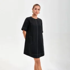 Women's Short Sleeve Swing Mini A-Line Dress - A New Day™ Black -A NEW DAY Shop GUEST 476d00ce fc92 4107 82c7 a8c455a33e44