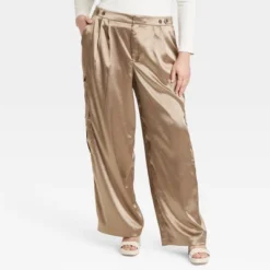 Women's High-Rise Satin Cargo Pants - A New Day™ -A NEW DAY Shop GUEST 4831c7c2 a04b 453f 9833 a08205ccf432