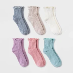 Women's Lettuce Edge 6pk Ankle Socks - A New Day™ 4-10 -A NEW DAY Shop GUEST 49b920ea 6daf 4fd6 ae49 aeb678e52870