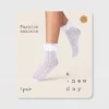 Women's Knit Heart Sheer Anklet Socks With Lace Ruffle - A New Day™ White 4-10: Frilly Knit Fashion Anklets, Lightweight Ruffled Design -A NEW DAY Shop GUEST 4a4030e4 3ade 4e6b 9e32 a64f1931e300