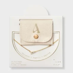 14K Gold Dipped Cubic Zirconia Initial Necklace - A New Day™ -A NEW DAY Shop GUEST 4b0d7bdc 128a 4cdf a9a5 7a82d6f58463